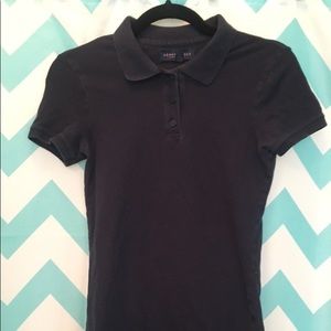 Aèropostal navy blue collared tee-shirt